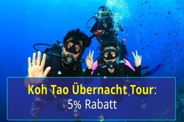 Sonderangebot Koh Tao Übernacht Tour  - 5% Rabatt!